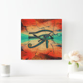 Egyptisch oog van paarden - Ra Vierkante Klok (Huis)