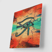 Egyptisch oog van paarden - Ra Vierkante Klok (Hoek)