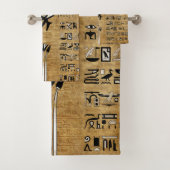 Egyptisch oog van paarden - Wadjet Ornament Bad Handdoek (Insitu)