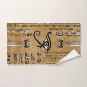 Egyptisch oog van paarden - Wadjet Ornament Bad Handdoek (Handdoek)