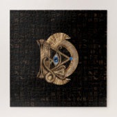 Egyptisch oog van paarden - Wadjet Ornament Legpuzzel (Horizontaal)