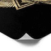 Egyptisch oog van paarden - Wadjet Ornament Poster (Hoek)