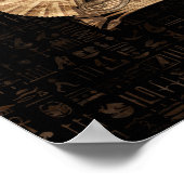 Egyptisch oog van paarden - Wadjet Ornament Poster (Hoek)