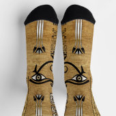Egyptisch oog van paarden - Wadjet Ornament Sokken (Top)