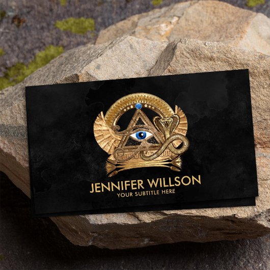 Egyptisch oog van paarden - Wadjet Ornament Visitekaartje