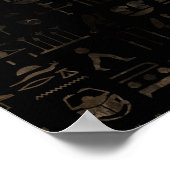 Egyptisch oog - Wadjet  Gold Poster (Hoek)