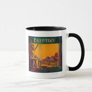 Egyptisch Oranje LabelDowney, CA Mok