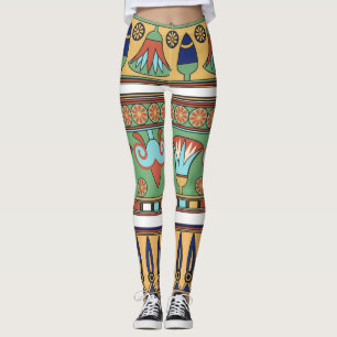Egyptisch Ornament Collectie Leggings