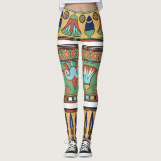 Egyptisch Ornament Collectie Leggings