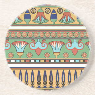 Egyptisch Ornament Collectie Zandsteen Onderzetter