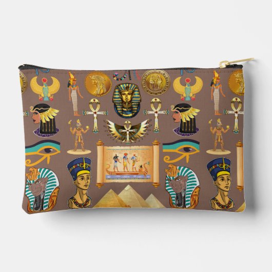 Egyptisch Oud-Hiërogliefenpatroonsymbool Etui (Achterkant)