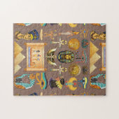 Egyptisch Oud Hiërogliefenpatroonsymbool Legpuzzel (Horizontaal)