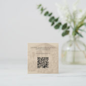 Egyptisch paspoort QR Informatiekaartje (Staand voorkant)