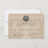 Egyptisch paspoort trouwreactiekaart RSVP kaartje (Voorkant)