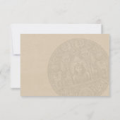 Egyptisch paspoort trouwreactiekaart RSVP kaartje (Achterkant)