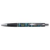 Egyptisch patroon van goud en blauw glas pen (Achterkant)