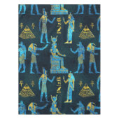 Egyptisch patroon van goud en blauw glas tafelkleed (Voorkant)