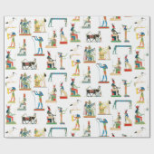 Egyptisch patroonpatroon in het oude Egypte Cadeaupapier (Vlak)