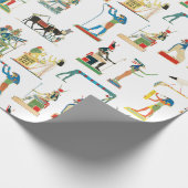 Egyptisch patroonpatroon in het oude Egypte Cadeaupapier (Hoek)