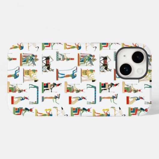  Egyptisch patroonpatroon in het oude Egypte Case-Mate iPhone Case (Achterkant (horizontaal))