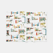  Egyptisch patroonpatroon in het oude Egypte Fleece Deken (Voorkant (Horizontaal))