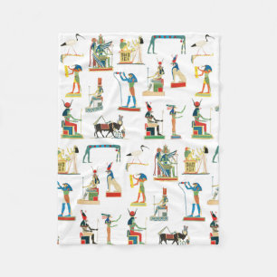 Egyptisch patroonpatroon in het oude Egypte Fleece Deken