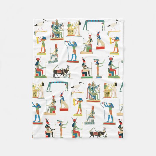  Egyptisch patroonpatroon in het oude Egypte Fleece Deken (Voorkant)