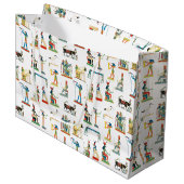  Egyptisch patroonpatroon in het oude Egypte Groot Cadeauzakje (Voorkant Gekanteld)