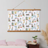  Egyptisch patroonpatroon in het oude Egypte Hangend Wandkleed (Slaapkamer)