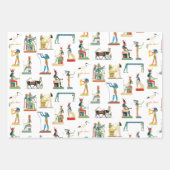  Egyptisch patroonpatroon in het oude Egypte Inpakpapier Vel (Voorkant)