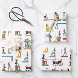  Egyptisch patroonpatroon in het oude Egypte Inpakpapier Vel