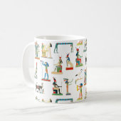 Egyptisch patroonpatroon in het oude Egypte Koffiemok (Voorkant links)