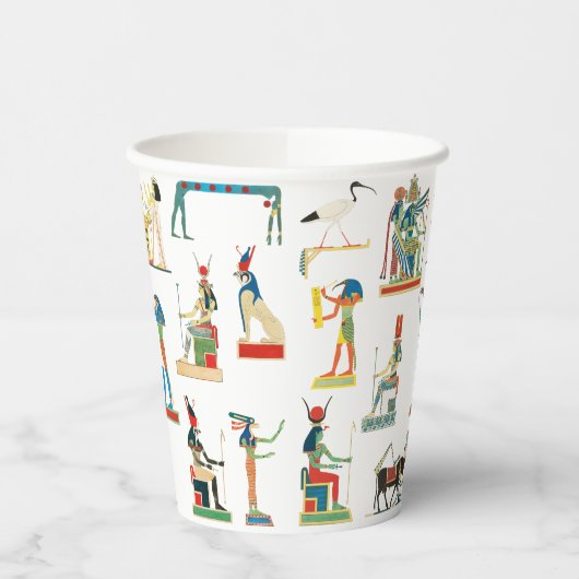  Egyptisch patroonpatroon in het oude Egypte Papieren Bekers (Links)