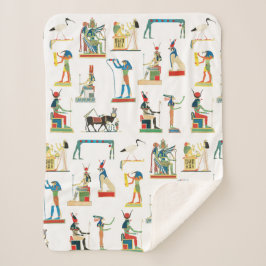  Egyptisch patroonpatroon in het oude Egypte Sherpa Deken