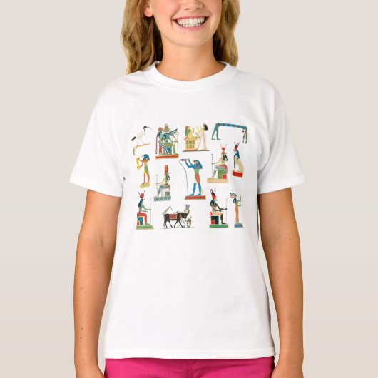 Egyptisch patroonpatroon in het oude Egypte T-shirt (Voorkant)