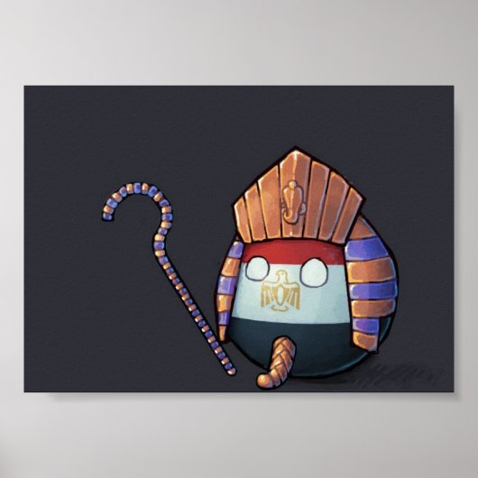 Egyptisch platteland poster (Voorkant)