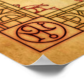 Egyptisch Poster - Ankh Cross (Hoek)