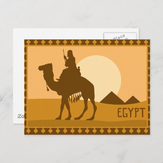 Egyptisch Poster Briefkaart (Voorkant / Achterkant)