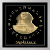 Egyptisch poster Sphinx (Voorkant)