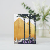 Egyptisch poster van vintage Rested Briefkaart (Staand voorkant)