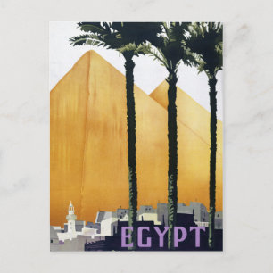 Egyptisch poster van vintage Rested Briefkaart