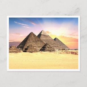 Egyptisch pyramides landschap briefkaart