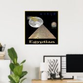 Egyptisch pyramides poster (Thuiskantoor)