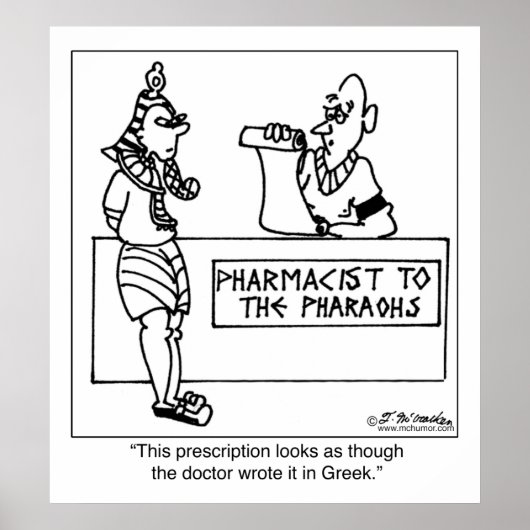 Egyptisch recept in poster (Voorkant)