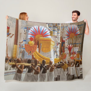 EGYPTISCH RITUEEL FLEECE DEKEN