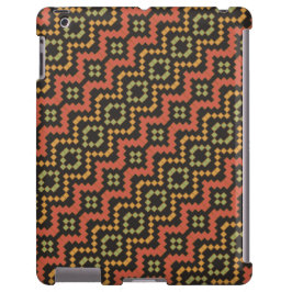 Egyptisch rood groen zwart tribal iPad Case
