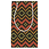 Egyptisch Rood Groen Zwart Tribal Kleine Gift Bag Klein Cadeauzakje (Voorkant)