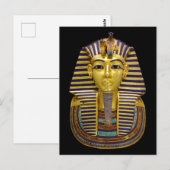 Egyptisch Royal Golden Mask Briefkaart (Voorkant / Achterkant)