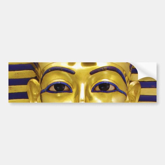 Egyptisch Royal Golden Mask Bumpersticker (Voorkant)