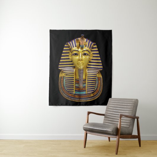 Egyptisch Royal Golden Mask Wandkleed (In situ)